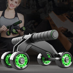 Advanced 4-Wheel AB Roller for Total Body Abdominal Exercise