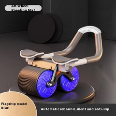 AB Roller with Support Abdominal Wheel Automatic Rebound Roll